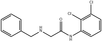 2-BENZYLAMINO-N-(2,3-DICHLORO-PHENYL)-ACETAMIDE 结构式