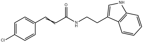 3-(4-CHLOROPHENYL)-N-[2-(1H-INDOL-3-YL)ETHYL]ACRYLAMIDE 结构式