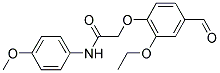 2-(2-ETHOXY-4-FORMYLPHENOXY) ACETIC ACID, N-(4-METHOXYPHENYL)AMIDE 结构式