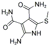 2-AMINO-5-(METHYLSULFANYL)-1H-PYRROLE-3,4-DICARBOXAMIDE 结构式