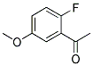 2-FLUORO-5-METHOXYACETOPHONE 结构式