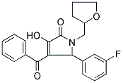 4-BENZOYL-5-(3-FLUOROPHENYL)-3-HYDROXY-1-(TETRAHYDROFURAN-2-YLMETHYL)-1,5-DIHYDRO-2H-PYRROL-2-ONE 结构式