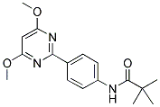 N-[4-(4,6-DIMETHOXYPYRIMIDIN-2-YL)PHENYL]-2,2-DIMETHYLPROPANAMIDE 结构式