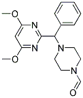4-[A-(4,6-DIMETHOXYPYRIMIDIN-2-YL)BENZYL]PIPERAZINE-1-CARBOXALDEHYDE 结构式