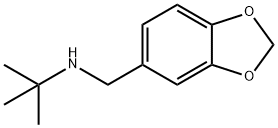 N-(1,3-BENZODIOXOL-5-YLMETHYL)-2-METHYLPROPAN-2-AMINE 结构式