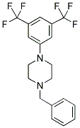 1-BENZYL-4-(3,5-BIS(TRIFLUOROMETHYL)PHENYL)PIPERAZINE 结构式