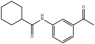 N-(3-乙酰基苯基)环己酰胺 结构式