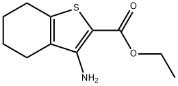 3-AMINO-4,5,6,7-TETRAHYDRO-BENZO[B]THIOPHENE-2-CARBOXYLIC ACID ETHYL ESTER 结构式