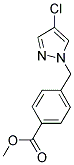 4-(4-Chloro-pyrazol-1-ylmethyl)-benzoic acid methyl ester 结构式