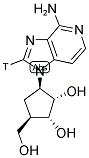 3-DEAZAARISTEROMYCIN, [8-3H(N)] 结构式