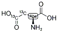 L-Aspartic-3,4-13C2 acid 结构式