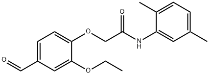 2-(2-ETHOXY-4-FORMYLPHENOXY) ACETIC ACID, N-(2,5-DIMETHYLPHENYL)AMIDE 结构式