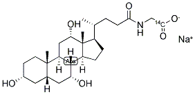 [1-14C]GLYCOCHOLIC ACID, SODIUM SALT 结构式