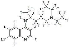 CHLOROQUINE-[3H(G)] 结构式