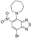 4-AZEPAN-1-YL-7-BROMO-5-NITRO-2,1,3-BENZOTHIADIAZOLE 结构式