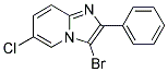 3-BROMO-6-CHLORO-2-PHENYL-IMIDAZO[1,2-A]PYRIDINE 结构式