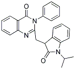 2-((1-ISOPROPYL-2-OXOINDOLIN-3-YL)METHYL)-3-PHENYLQUINAZOLIN-4(3H)-ONE 结构式