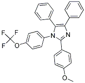 TRIFLUORO(4-(2-(4-METHOXYPHENYL)-4,5-DIPHENYLIMIDAZOLYL)PHENOXY)METHANE 结构式