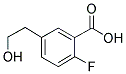 2-FLUORO-5-(2-HYDROXY-ETHYL)-BENZOIC ACID 结构式