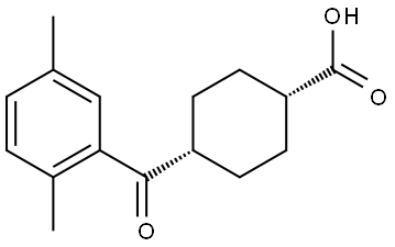 cis-4-(2,5-Dimethylbenzoyl)cyclohexane-1-carboxylic acid 结构式