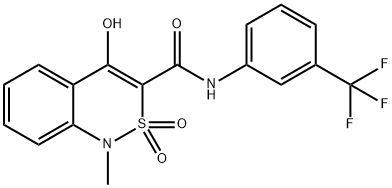 4-HYDROXY-1-METHYL-2,2-DIOXO-N-[3-(TRIFLUOROMETHYL)PHENYL]-1,2-DIHYDRO-2LAMBDA6,1-BENZOTHIAZINE-3-CARBOXAMIDE 结构式