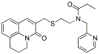 N-[2-[(2,3-DIHYDRO-5-OXO-(1H,5H)-BENZO[IJ]QUINOLIZIN-6-YL)METHYLTHIO]ETHYL]-N-(2-PYRIDINYLMETHYL)PROPANAMIDE 结构式