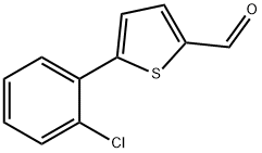 5-(2-CHLORO-PHENYL)-THIOPHENE-2-CARBALDEHYDE 结构式