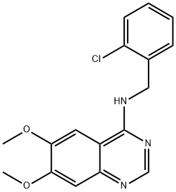 N-(2-Chlorobenzyl)-6,7-dimethoxy-4-quinazolinamine 结构式