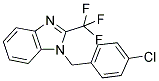 1-(4-CHLOROBENZYL)-2-(TRIFLUOROMETHYL)-1H-1,3-BENZIMIDAZOLE 结构式