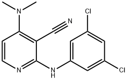2-(3,5-DICHLOROANILINO)-4-(DIMETHYLAMINO)NICOTINONITRILE 结构式