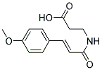 3-{[(2E)-3-(4-METHOXYPHENYL)PROP-2-ENOYL]AMINO}PROPANOIC ACID 结构式