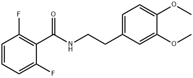 (2,6-DIFLUOROPHENYL)-N-(2-(3,4-DIMETHOXYPHENYL)ETHYL)FORMAMIDE 结构式