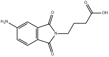 4-(5-氨基-1,3-二氧代-1,3-二氢-2H-异吲哚-2-基)丁酸 结构式