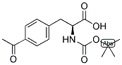 BOC-4-ACETYL-L-PHENYLALANINE 结构式