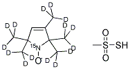 (1-OXYL-2,2,5,5-TETRAMETHYL-3-PYRROLINE-3-METHYL) METHANETHIOSULFONATE-15N-D15 结构式