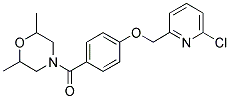 4-[4-((6-CHLOROPYRIDIN-2-YL)METHOXY)BENZOYL]-2,6-DIMETHYLMORPHOLINE 结构式