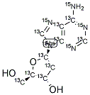 2'-DEOXYADENOSINE (U-13C10; U-15N5) 结构式
