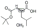 N-(TERT-BUTOXYCARBONYL)-L-LEUCINE-15N MONOHYDRATE 结构式