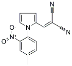 2-([1-(4-METHYL-2-NITROPHENYL)-1H-PYRROL-2-YL]METHYLENE)MALONONITRILE 结构式