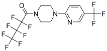 2,2,3,3,4,4,4-HEPTAFLUORO-1-(4-(5-(TRIFLUOROMETHYL)(2-PYRIDYL))PIPERAZINYL)BUTAN-1-ONE 结构式