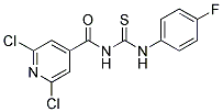 N-(2,6-DICHLOROISONICOTINOYL)-N'-(4-FLUOROPHENYL)THIOUREA 结构式