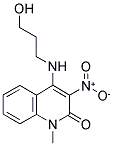 4-[(3-HYDROXYPROPYL)AMINO]-1-METHYL-3-NITROQUINOLIN-2(1H)-ONE 结构式