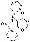 DL-5-BENZOYLAMINO-5-BENZYL-4-OXO-1,3-DIOXANE 结构式
