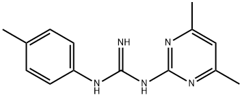 N-(4,6-二甲基-嘧啶-2-基)-N'-对-甲苯基-胍 结构式