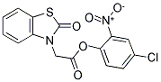 (2-OXO-BENZOTHIAZOL-3-YL)-ACETIC ACID 4-CHLORO-2-NITRO-PHENYL ESTER 结构式