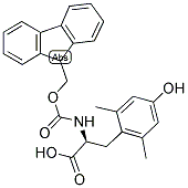 (S)-N-ALPHA-(9-FLUORENYLMETHYLOXYCARBONYL)-2,6-DIMETHYL-TYROSINE 结构式