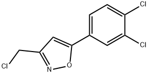 3-(CHLOROMETHYL)-5-(3,4-DICHLOROPHENYL)ISOXAZOLE 结构式