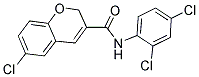 6-CHLORO-N-(2,4-DICHLOROPHENYL)-2H-CHROMENE-3-CARBOXAMIDE 结构式