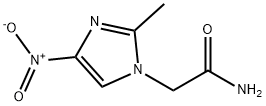 2-(2-甲基-4-硝基-1H-咪唑-1-基)乙酰胺 结构式