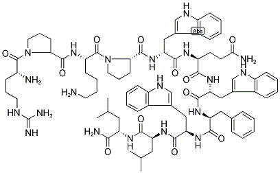 (D-ARG1,D-TRP5·7·9,LEU11)-SUBSTANCE P 结构式